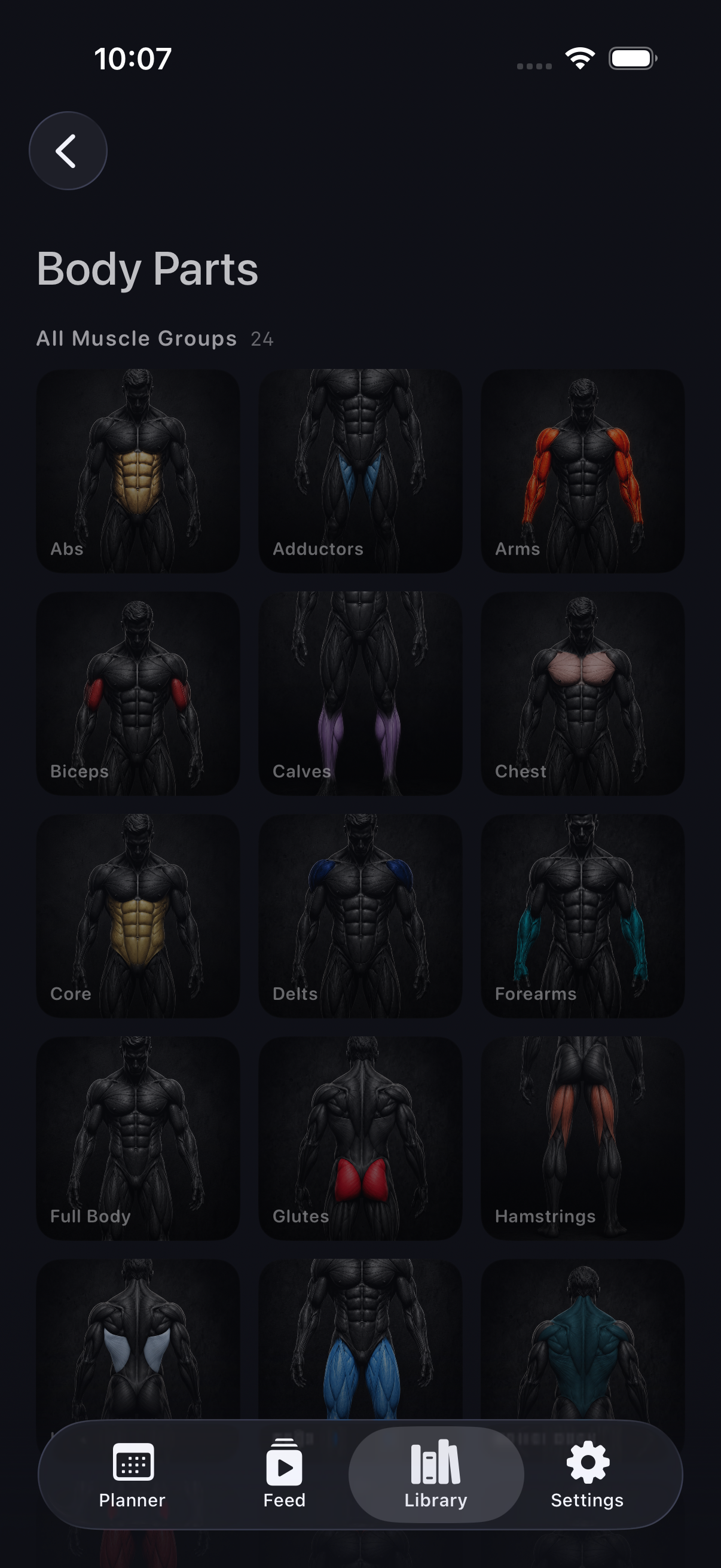 Save My Workout — your workout video library sorted by muscle group, equipment and creator