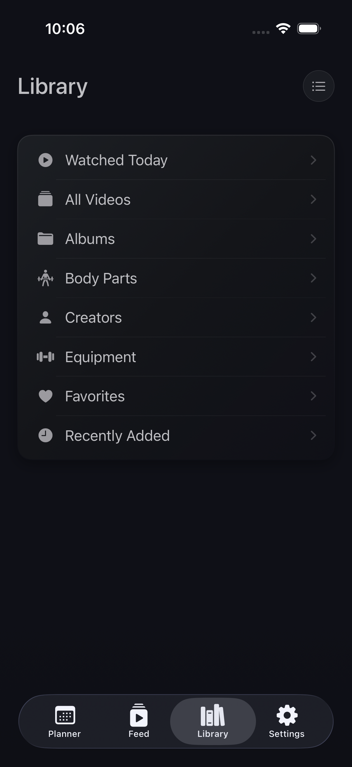 Save My Workout — organized library